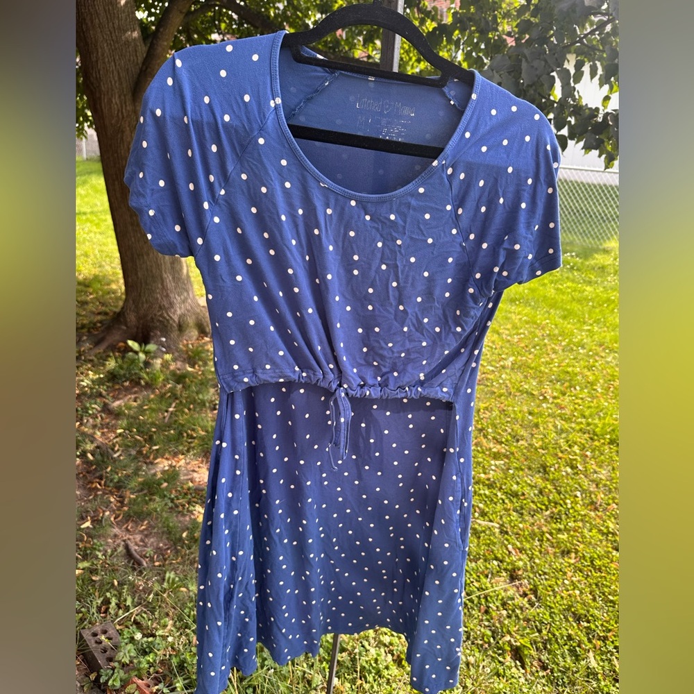 Latched Mama drawstring dress
